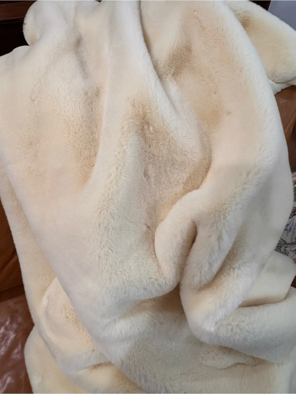 Anthropologie  Like New Sophie  Faux Fur Throw 60x70 Inches